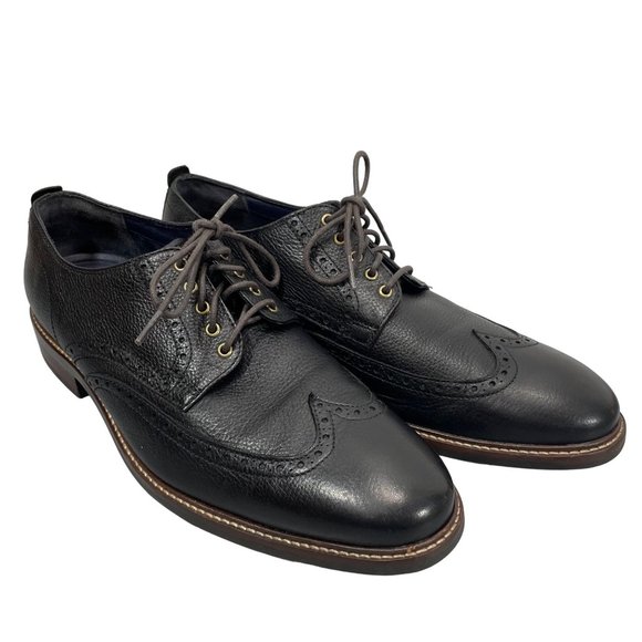 Cole Haan Other - Cole Haan Grand OS Watson Shoes Leather Wingtip Oxfords C27088 Black Mens 11.5